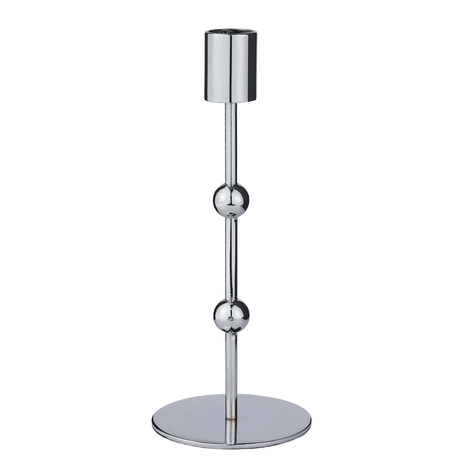 KERZENHALTER Orb - Silberfarben, Metall (8/19/8cm) - BUTLERS