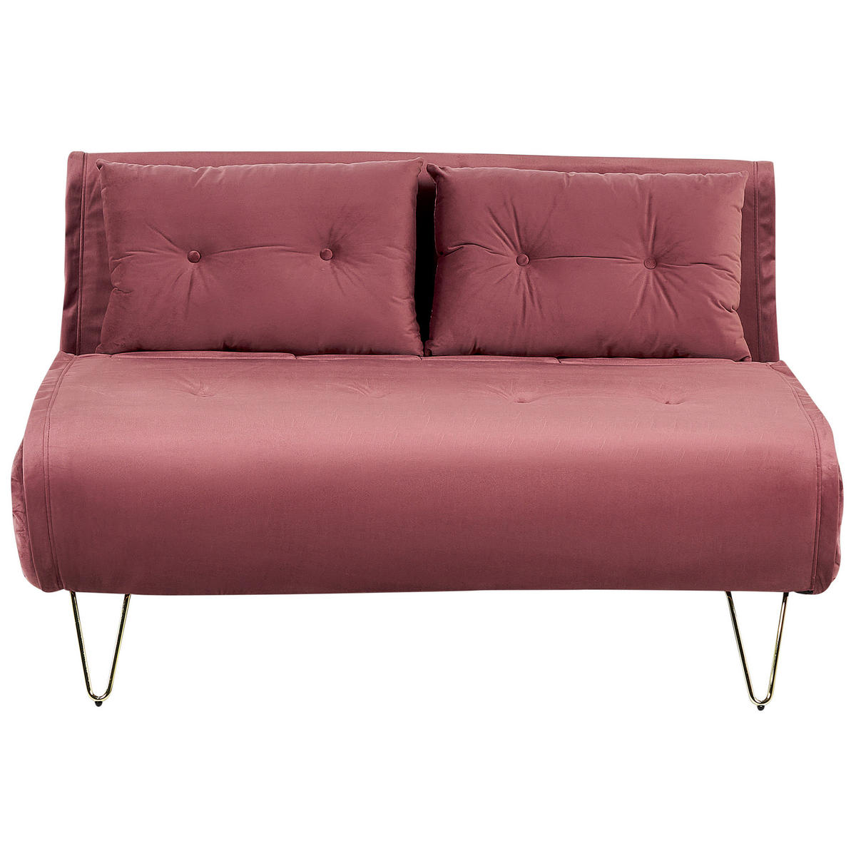 3-SITZER SOFA SET Samtstoff Rosa Vestfold - Pink, Textil (130/78/81cm) - Beliani