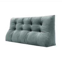 RÜCKENKISSEN Körperkontur Samtlook Grau 120 cm - Grau, Textil (55/120cm) - Vercart