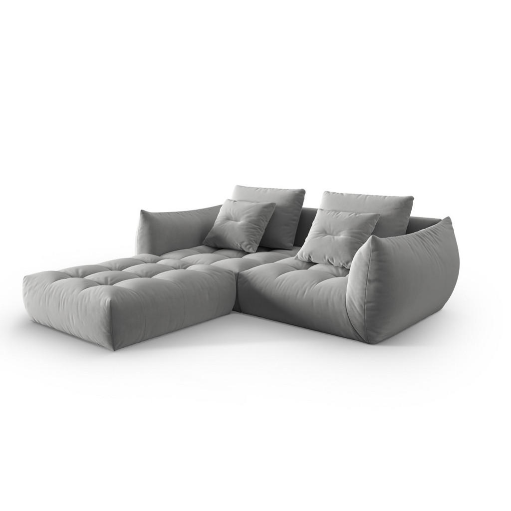 Thumbnail - Micadoni Sofa, Grau, Textil, 3-Sitzer, L-Form, 232x216 cm, Hergestellt in Europa, Oeko-Tex®, Wohnzimmer, Sofas & Couches...
