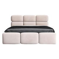 POLSTERBETT MAROKO 180x200 Beige - Beige, Textil (180/200cm) - A&J MöbelLand