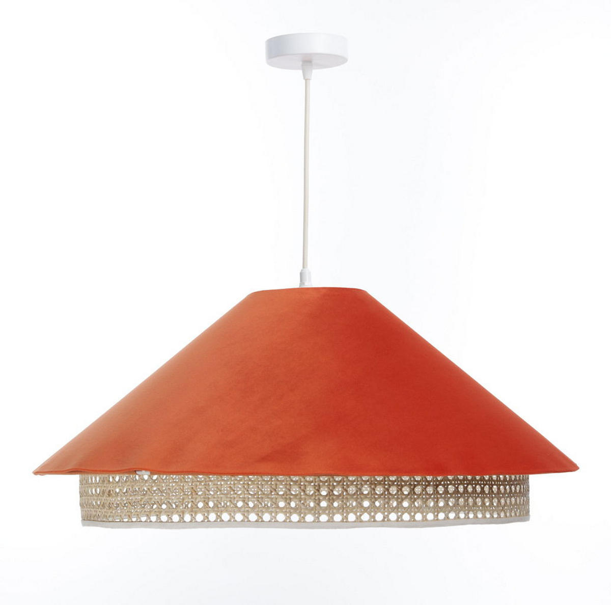 HÄNGELEUCHTE Orange 60/25 cm - Orange, Kunststoff (60/1.3/25cm) - ONZENO