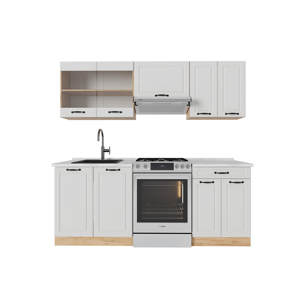 Honigeiche/Weiß, Holzwerkstoff (200/81.6/60cm) - Vicco