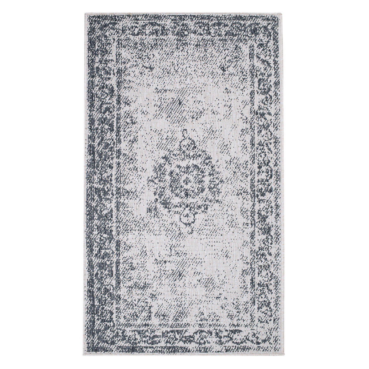 OUTDOOR-TEPPICH DuoRug 5577 Grau 80x150 cm - Grau, Textil (80/150cm) - carpet city