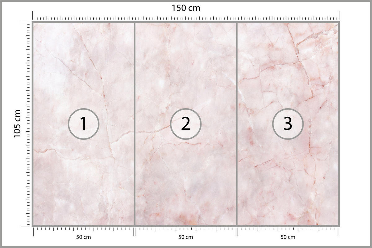 FOTOTAPETA Ružový Mramor Abstrakcia Moderný Vzor 150 x 105 cm - ružová, papier (150/105cm) - Muralo