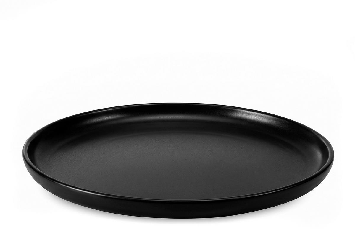 TAFELSERVICE VICTO Schüssel 6 Personen 18-tlg - Schwarz, Keramik (27/2/27cm) - KONSIMO®