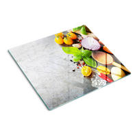 GLASPLATTE 60x52 cm Gemüse - Multicolor, Glas (60/0.4/52cm) - TULUP