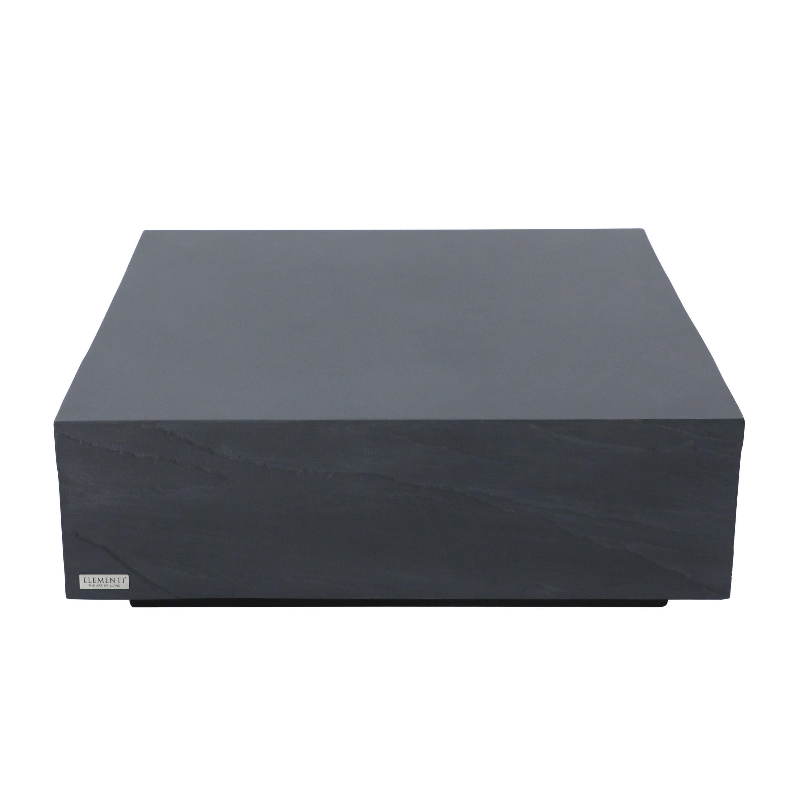 COUCHTISCH COLORADO aus GF-Beton Quadrat, Wetterbeständig, 102x102x36 cm - Dunkelgrau, Naturmaterialien (102/102/36cm) - Elementi