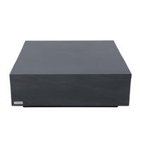 COUCHTISCH COLORADO aus GF-Beton Quadrat, Wetterbeständig, 102x102x36 cm - Dunkelgrau, Naturmaterialien (102/102/36cm) - Elementi