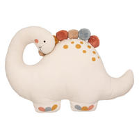 ZIERKISSEN Dino Ø 38 cm - Weiß, Naturmaterialien (8/40cm) - Atmosphera for kids