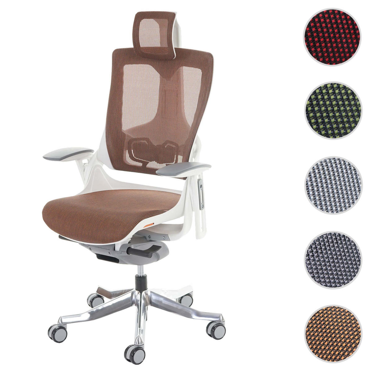 BÜROSTUHL MERRYFAIR Orange - Orange, Textil (75/138/68cm) - MCW