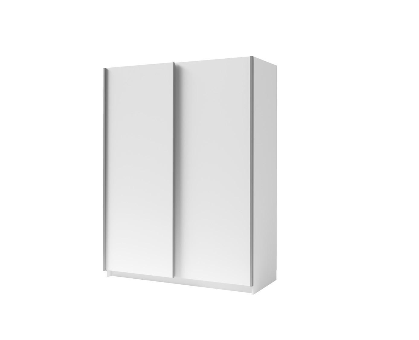 Masseno Schwebetürenschrank Weiß 180.6x198.5x62 cm