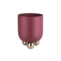 BLUMENTOPF Estilo Rot Ø26/32 cm - Rot, Metall (32cm) - Present Time