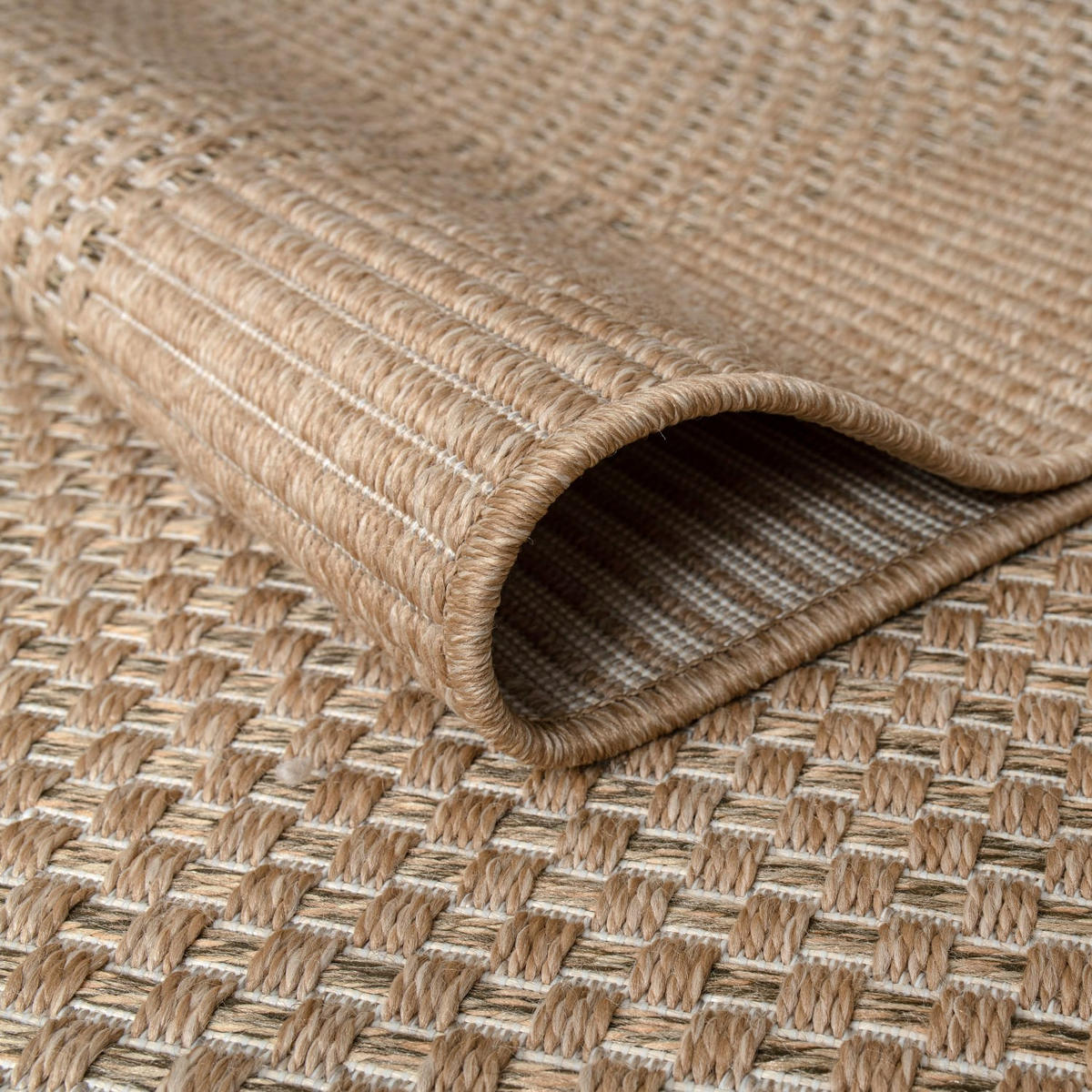 FLACHWEBTEPPICH, mit Bordüre, Beige, 160 x 230 cm - Beige, Textil (230/160cm) - KADIMA DESIGN