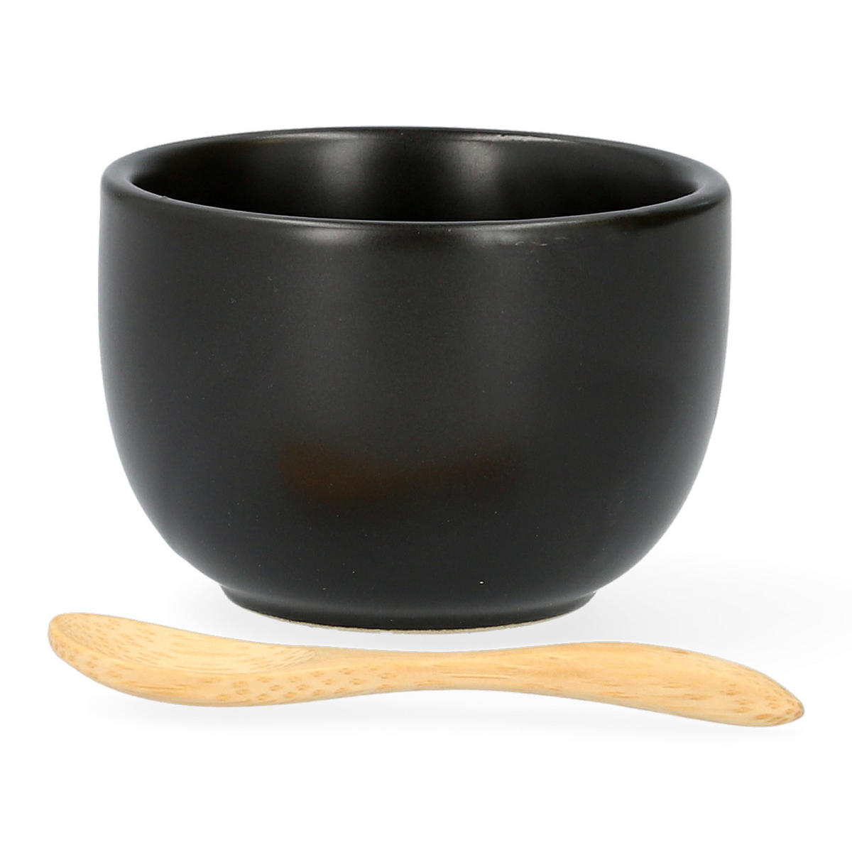 SERVIERSCHALENSET Fincan Schwarz 32/8 cm - Schwarz, Keramik (8/8/32cm) - Homla