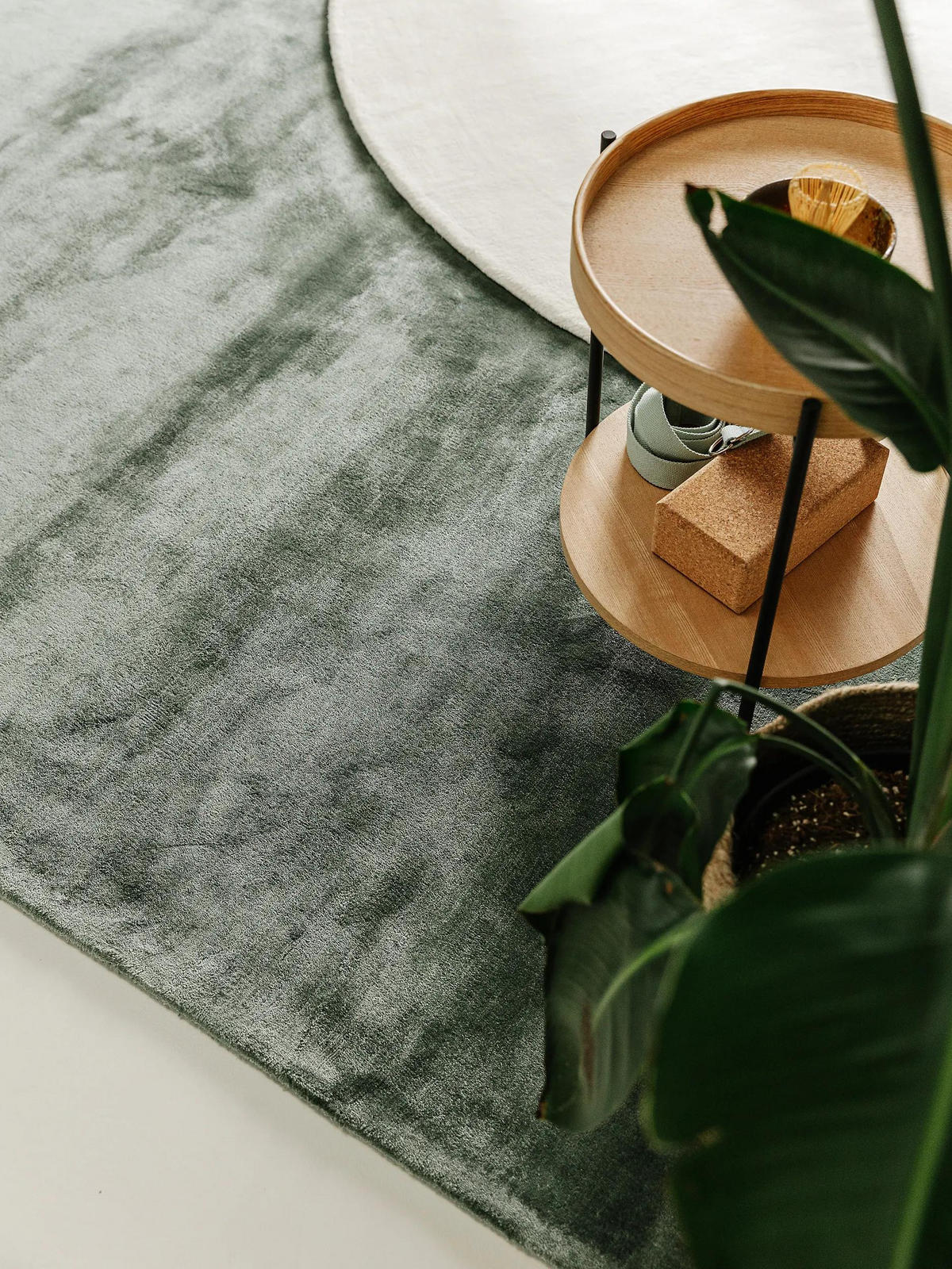 VISKOSETEPPICH Nela Hellgrün 120x170 cm - Hellgrün, Textil (120/170cm) - benuta Pure