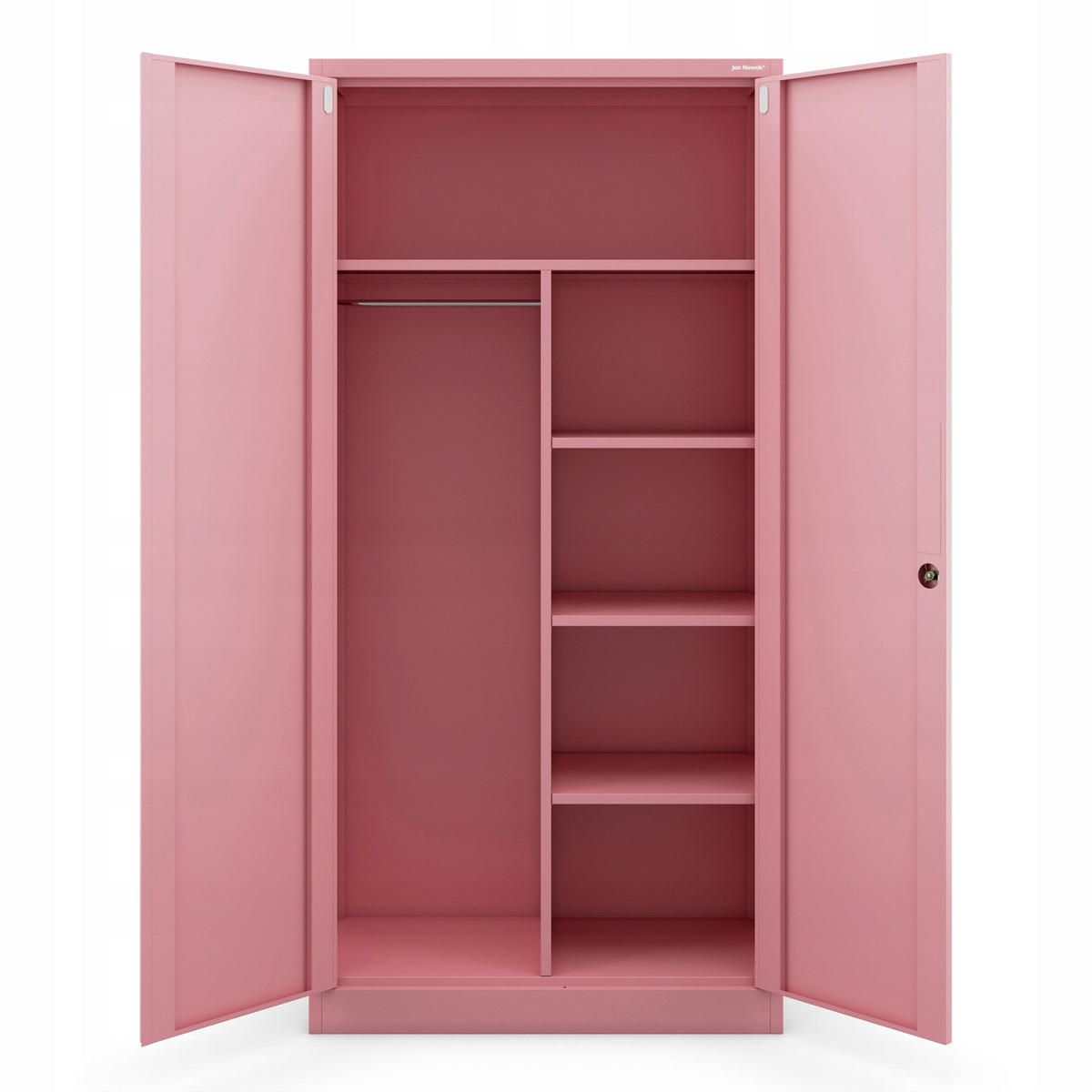 MEHRZWECKSCHRANK DAWID - Rosa, Metall (90/185/45cm) - Jan Nowak