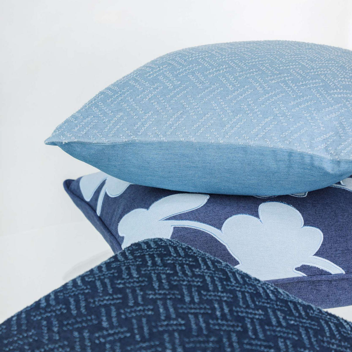KISSENHÜLLE ALISA - Blau, Textil (45/45cm) - Esprit