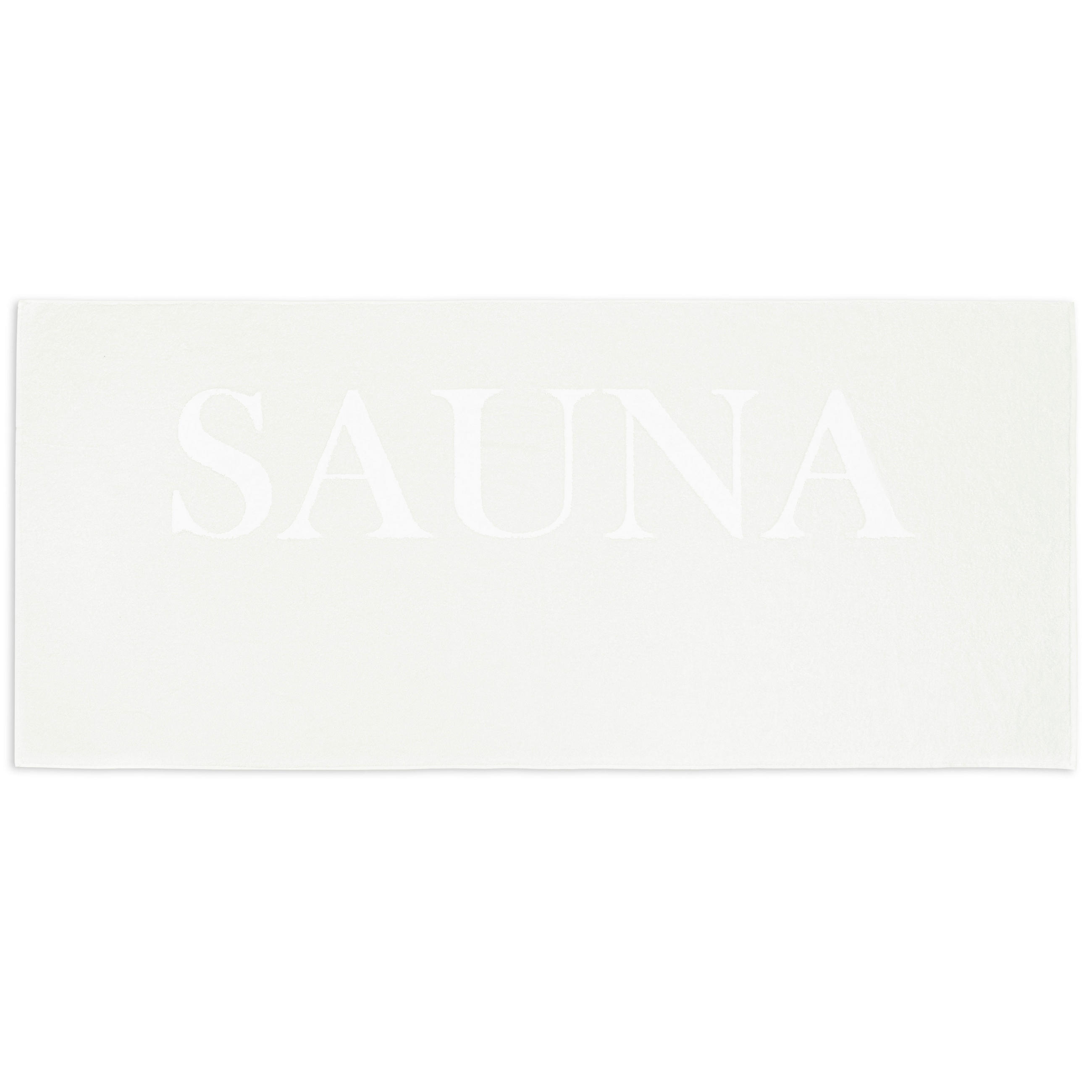 SAUNATUCH, 80x200 cm, 100% Baumwolle, Weiß - Weiß, Textil (80/200cm) - Zollner