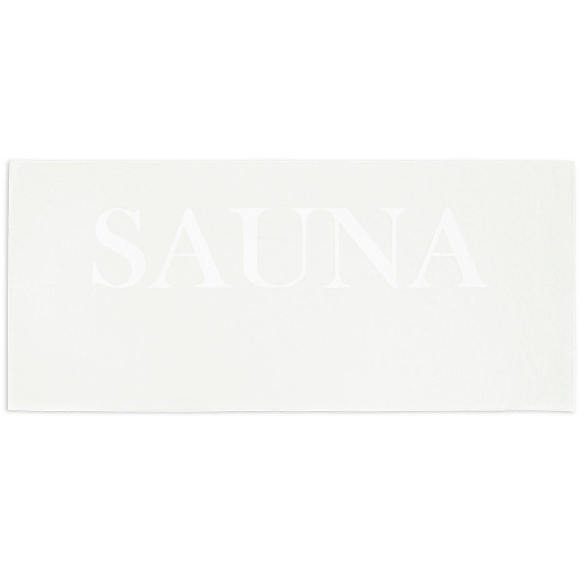 SAUNATUCH, 80x200 cm, 100% Baumwolle, Weiß - Weiß, Textil (80/200cm) - Zollner