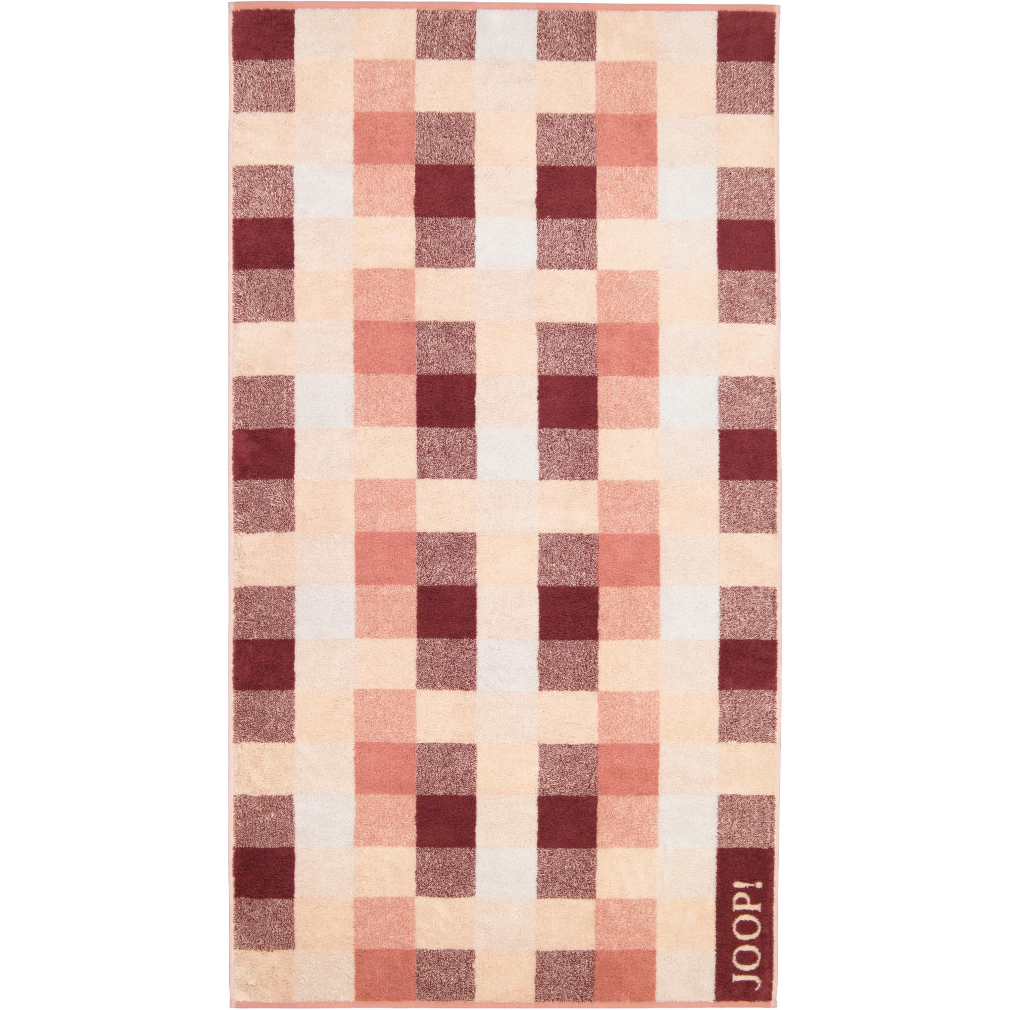 HANDTÜCHER VIBE KARO 1699 PUDER - 22 - Rosa, Textil (80/150cm) - Joop!