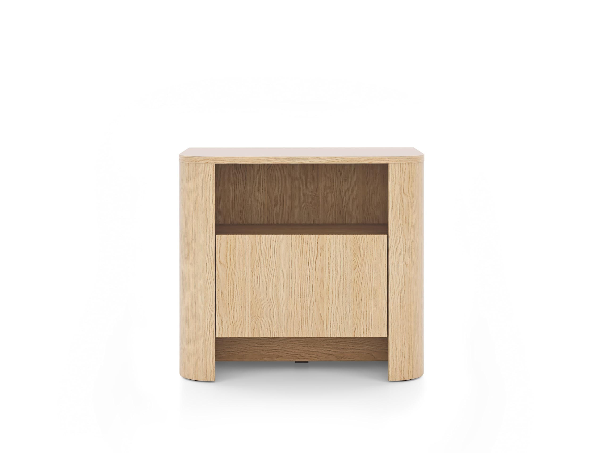 NACHTTISCH Rari 58x52x39 cm - Modern Nachtschrank zum Schlafzimmer - EIN praktischer Commode aus Spanplatten - Helle Eiche Farbe - Eichefarben, Holzwerkstoff (58/52/39cm) - Chilly