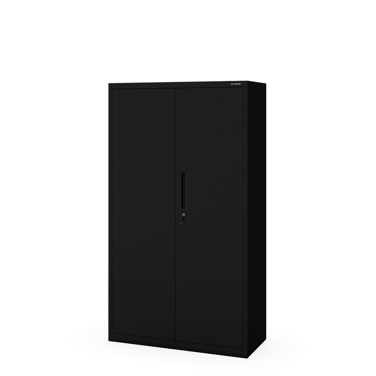 METALLSCHRANK Megan - Schwarz, Metall (90/160/40cm)