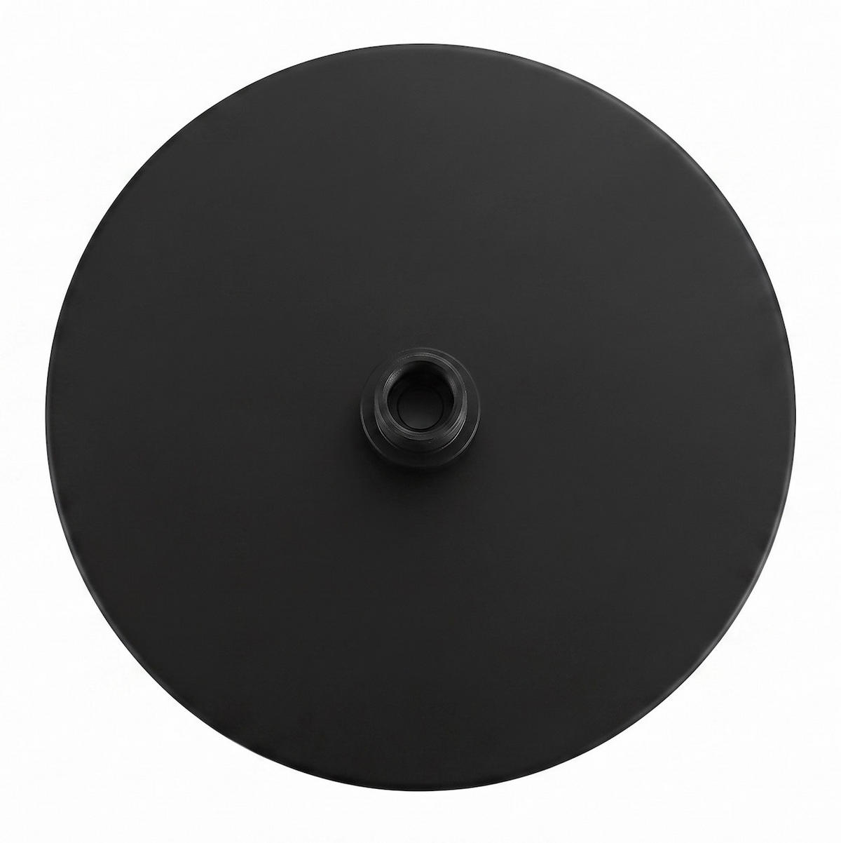 TUŠ GLAVA okrugla 20 x 20 cm - mat crna - crna, drvo (20cm) - Badplaats