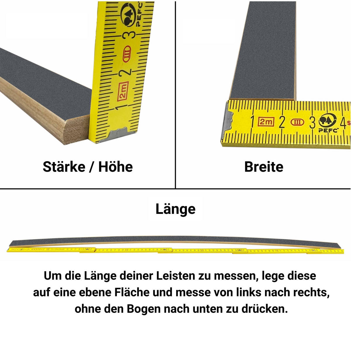 ERSATZ-FEDERHOLZLEISTEN aus Schichtholz im 5er Set passend für viele gängige Lattenroste - Hellgrau, Holz (2.4/140cm) - Betten-ABC