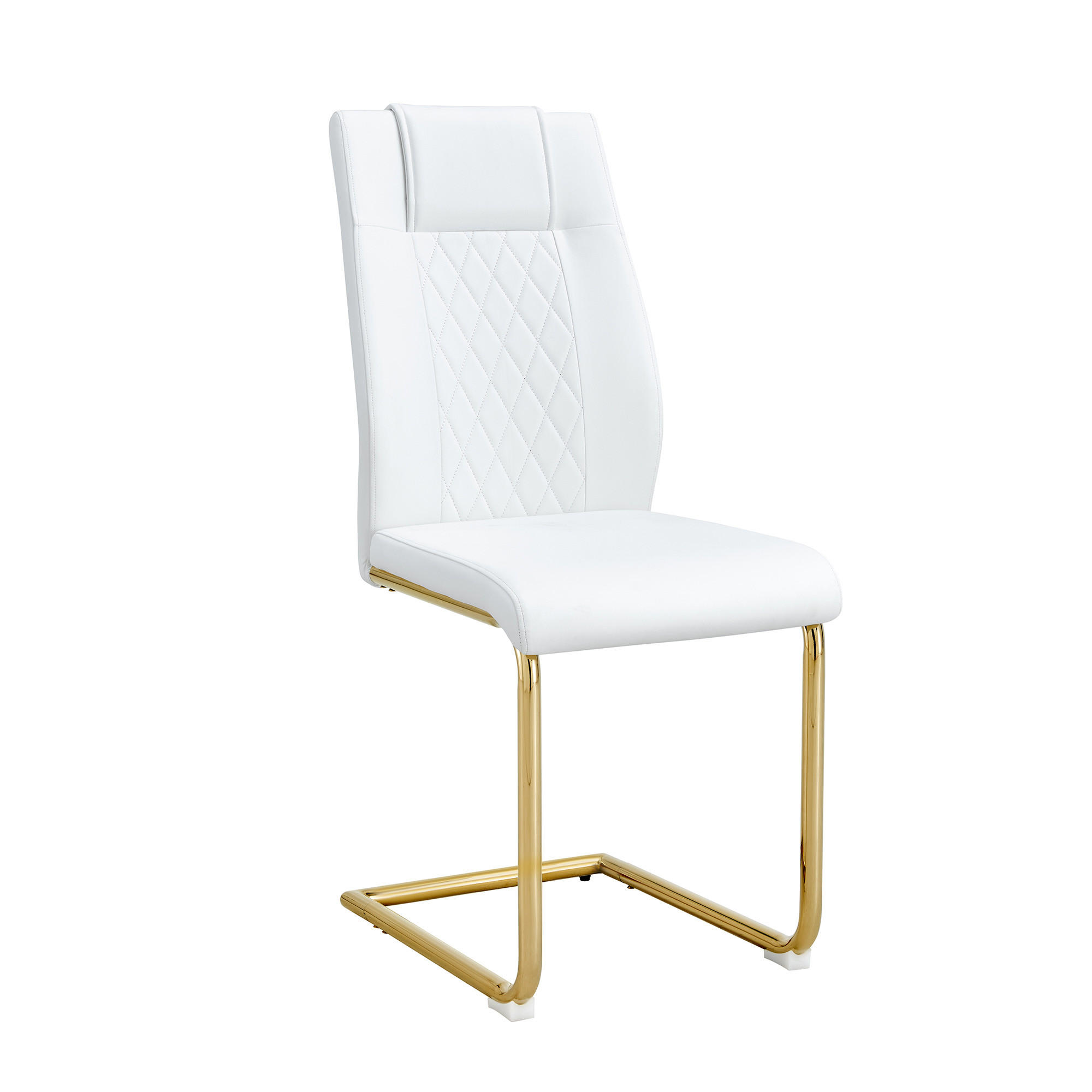 SCHWINGSTUHL DE-36497 4er-Set mit goldenen Metallbeinen Weiß - Goldfarben, Metall (48/97/41cm) - ComfortXL