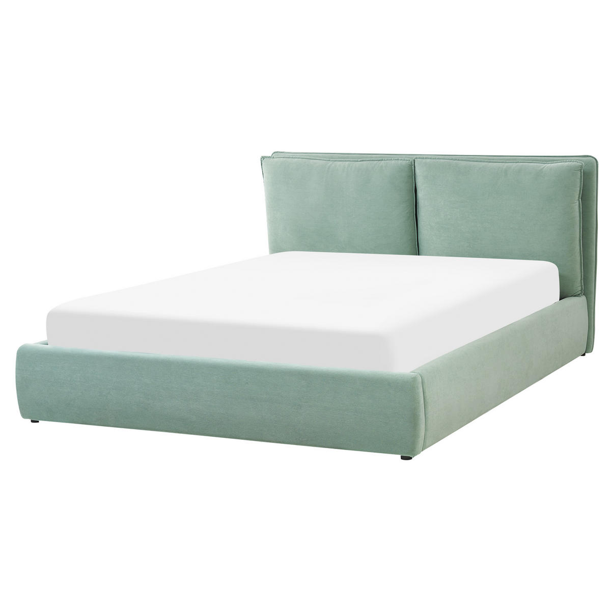 BETT 160/200cm Mintgrün Bajonna - Mintgrün, Textil (160/200cm) - Beliani