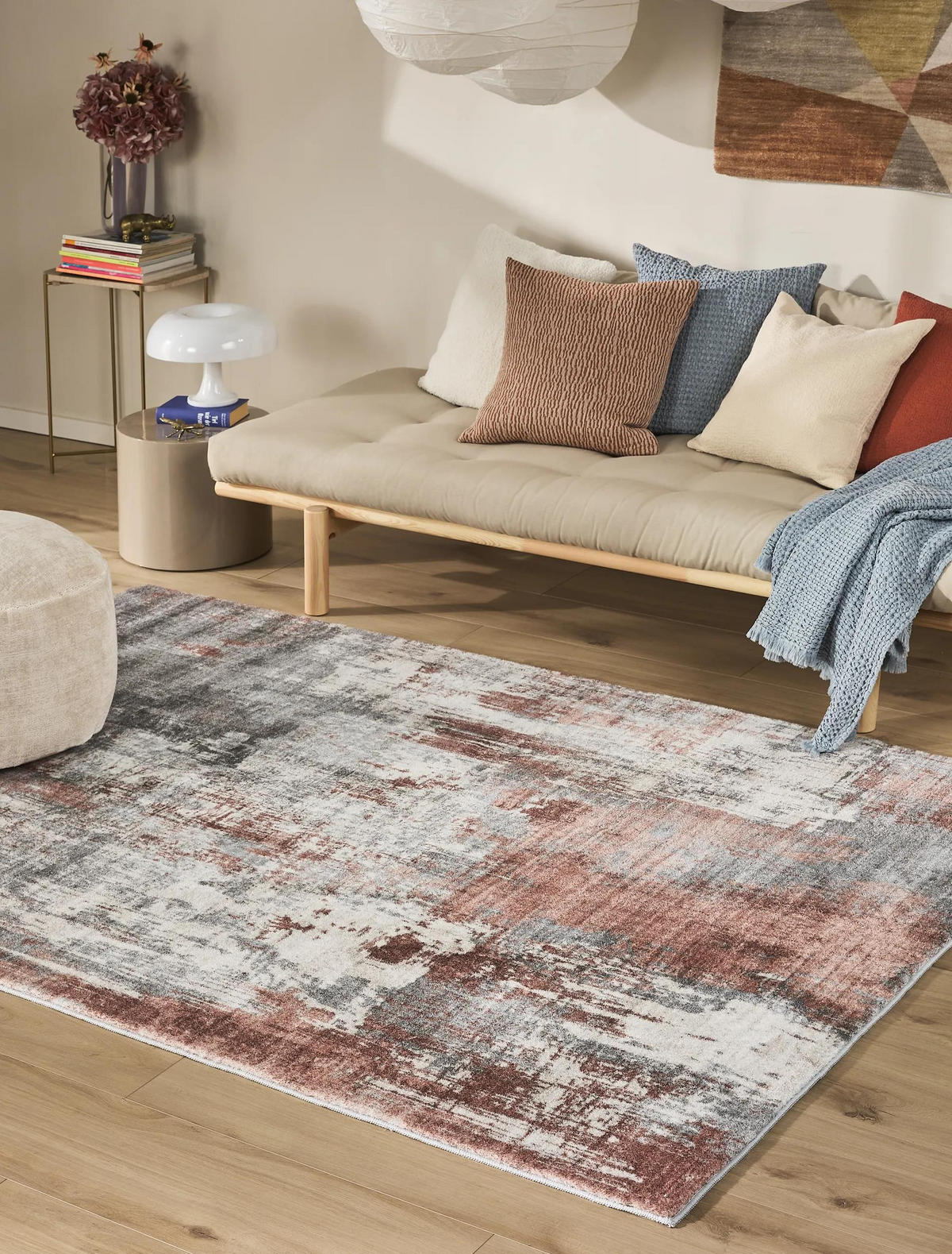 TEPPICH Mara Rosa 120x170 cm - Rosa, Kunststoff/Textil (120/170cm) - benuta Pop