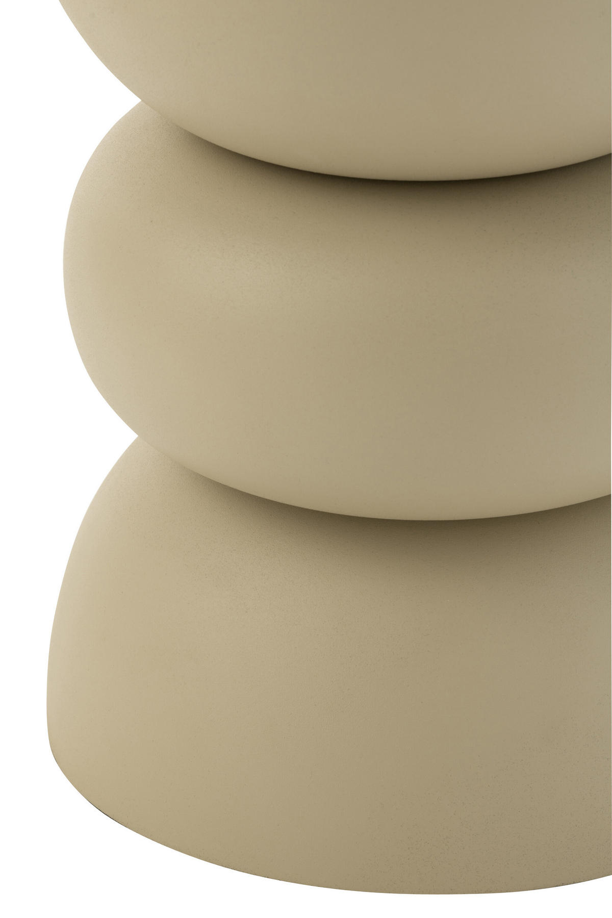 TISCH LISE - Metall - Beige - Beige, Metall (32/32/43.5cm) - J-Line