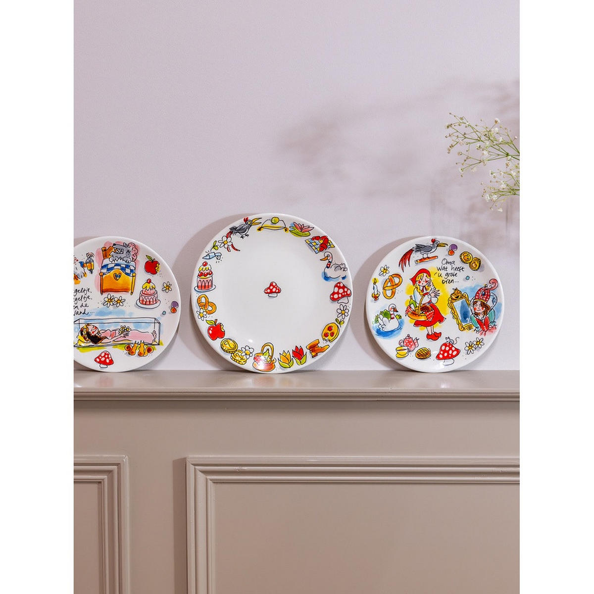 TELLER Efteling Rotkäppchen in Bunt - 18cm - Multicolor, Keramik (18/18/2cm) - Blond Amsterdam