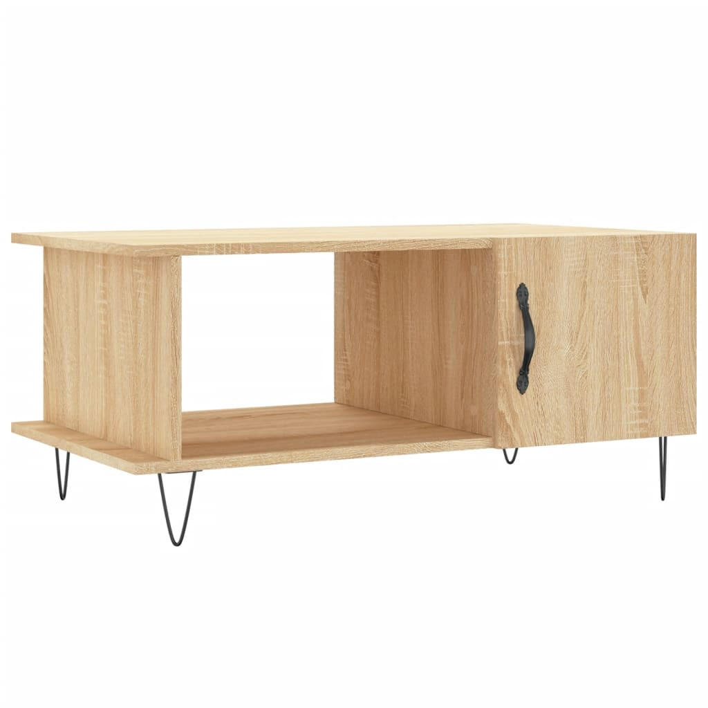 COUCHTISCH Sonoma-Eiche 90x50x40 cm Holzwerkstoff - Braun, Holzwerkstoff (90/50/40cm) - furnicato