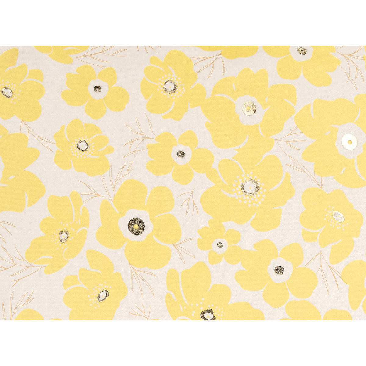 DEKOKISSEN 2er-Set Gelb 45/45 cm Triteleia - Gelb, Textil (45/45cm) - Beliani