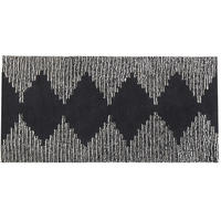 KURZFLOR-TEPPICH Bathinda 150/80 cm - Schwarz, Textil (80/150cm) - Beliani