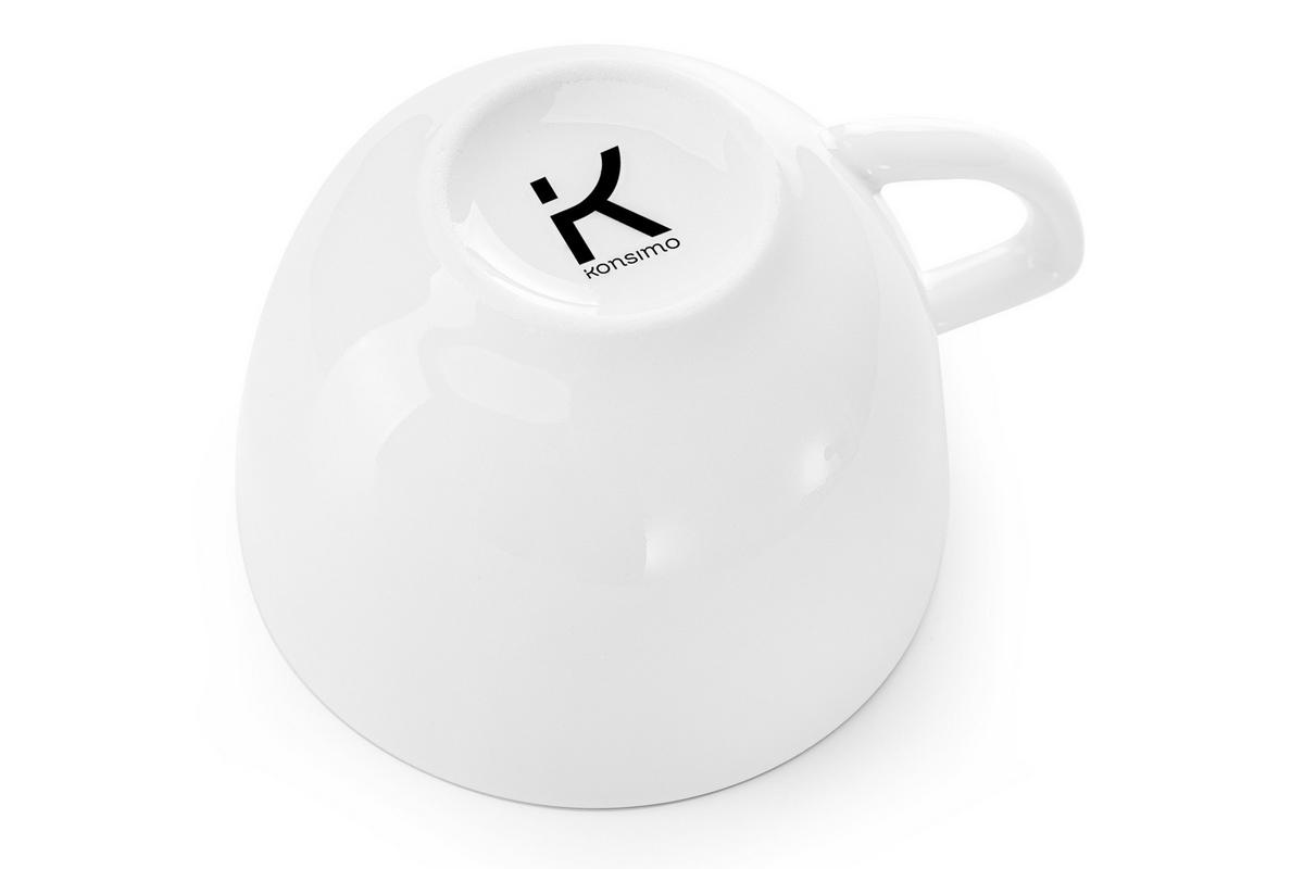 KAFFEETASSENSET CARLINA 12-tlg - Weiß, Keramik (14/2/14cm) - KONSIMO®