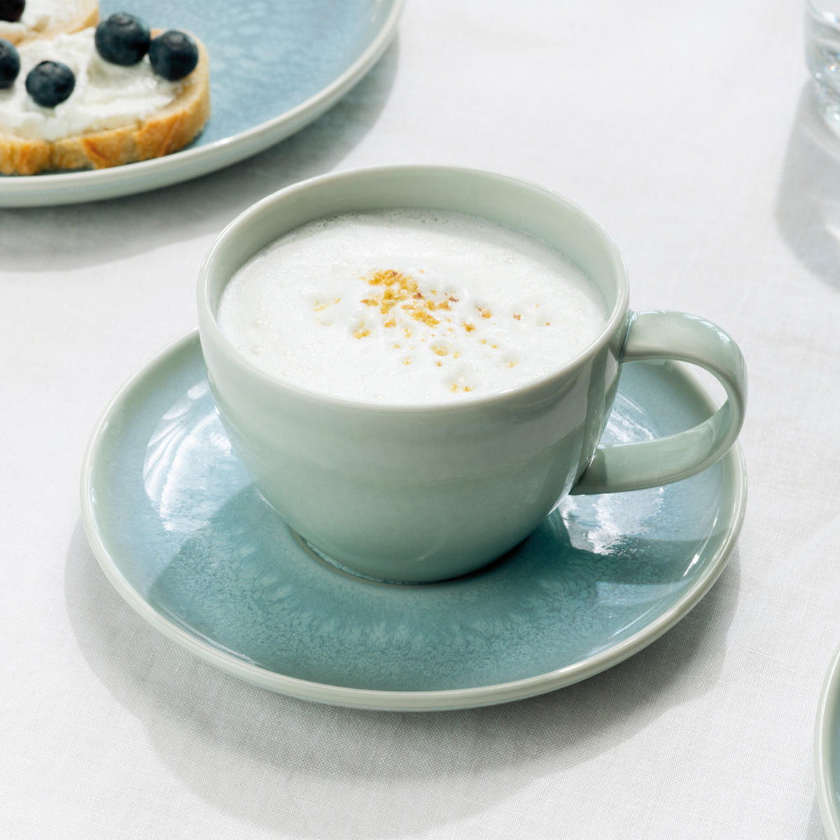 KAFFEETASSEN Crafted Blueberry 247 ml 6er Set - Türkis, Keramik (0.247L) - like.Villeroy & Boch
