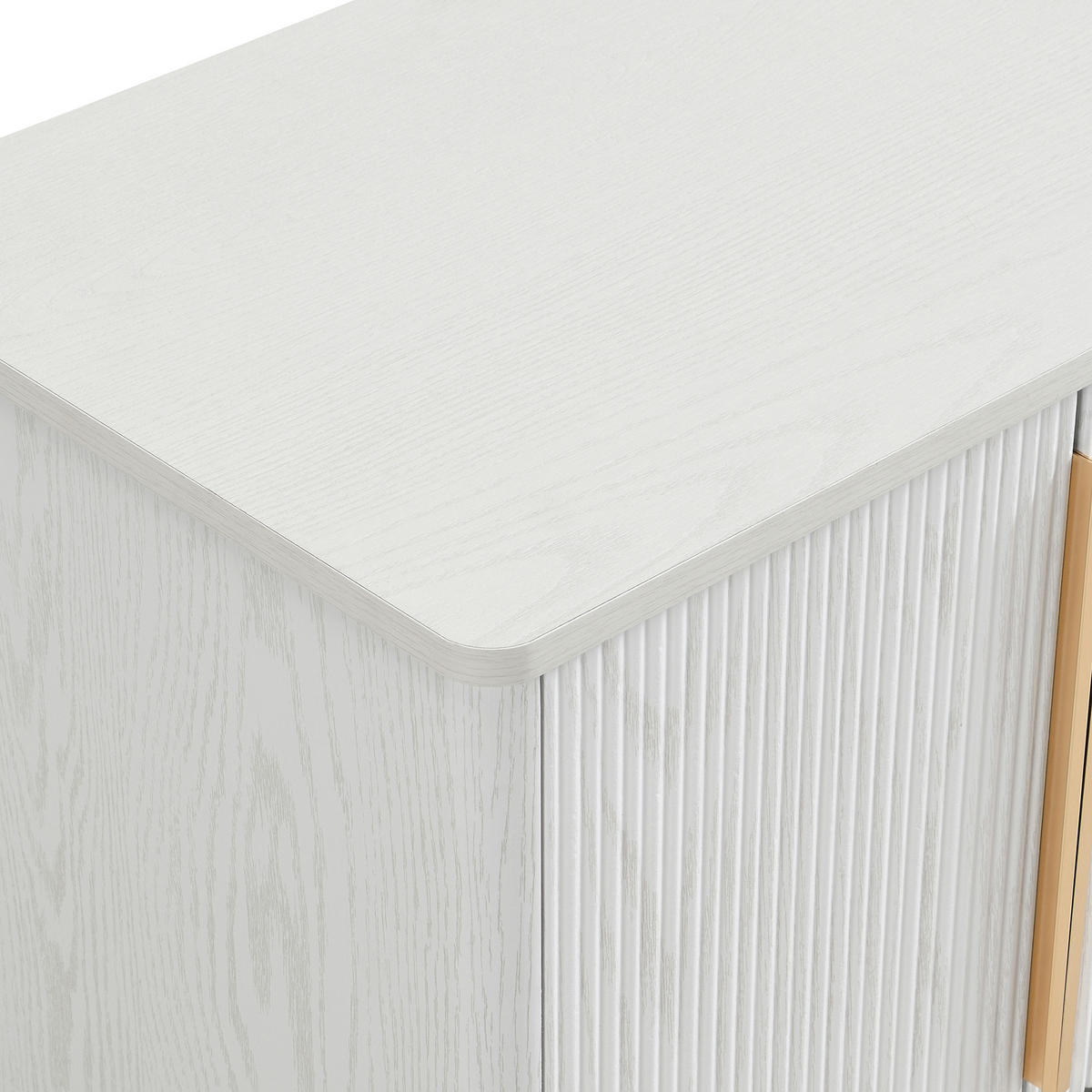 SCHUHSCHRANK aus MDF 60x40x61cm in Weiß Holzoptik mit offenen Fach - Weiß, Holzwerkstoff (60/61/40cm) - Modfu