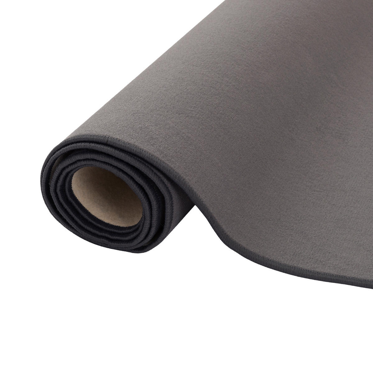 BASIC VELOURS TEPPICH CARLA - Anthrazit, Textil (100/100cm) - Snapstyle