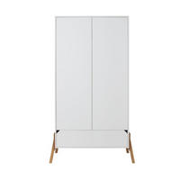 KINDERKLEIDERSCHRANK Lotta, 2-türig - Weiß, Holzwerkstoff (117/199/50cm) - RAUMHIRSCH FURNITURE