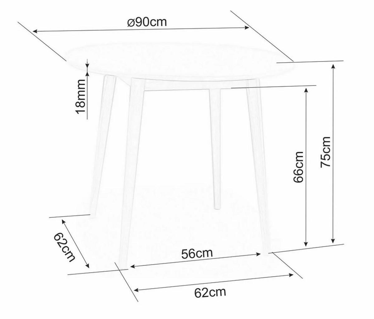 ESSTISCH Larson Weiß / Eiche Sonoma 90 / 90 / 75cm - Sonoma Eiche, Holz/Holzwerkstoff (90/90/75cm) - Feldmann-Wohnen