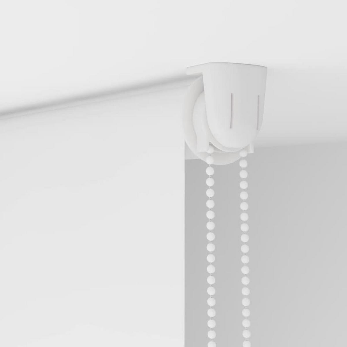 ROLLO für die Dusche 80/240 cm Stoffbreite 76 cm aus PEVA Weiß - Weiß, Kunststoff (80/240cm) - vidaXL