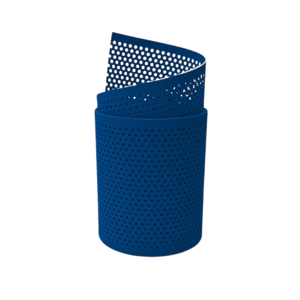 SICHTSCHUTZSTREIFEN PP Premium Gelocht 20 Prozent Streifen Enzianblau 2,55m - Blau, Kunststoff (255/19cm) - ZAUN|ZU
