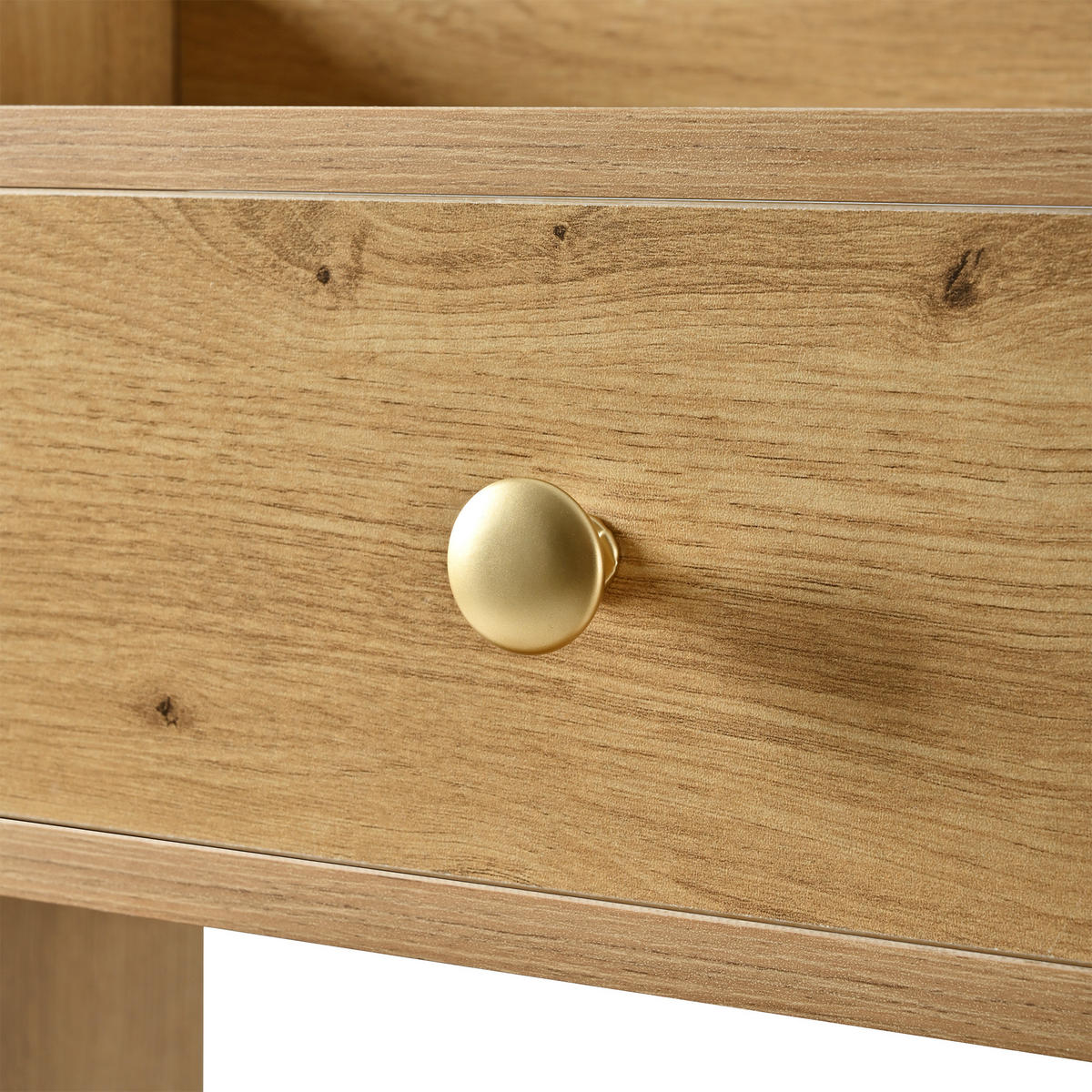 SCHUHSCHRANK 4 Klappen 2 Schubladen 110x26x100 cm - Naturfarben, Holzwerkstoff (110/100/26cm) - LEBENLANG