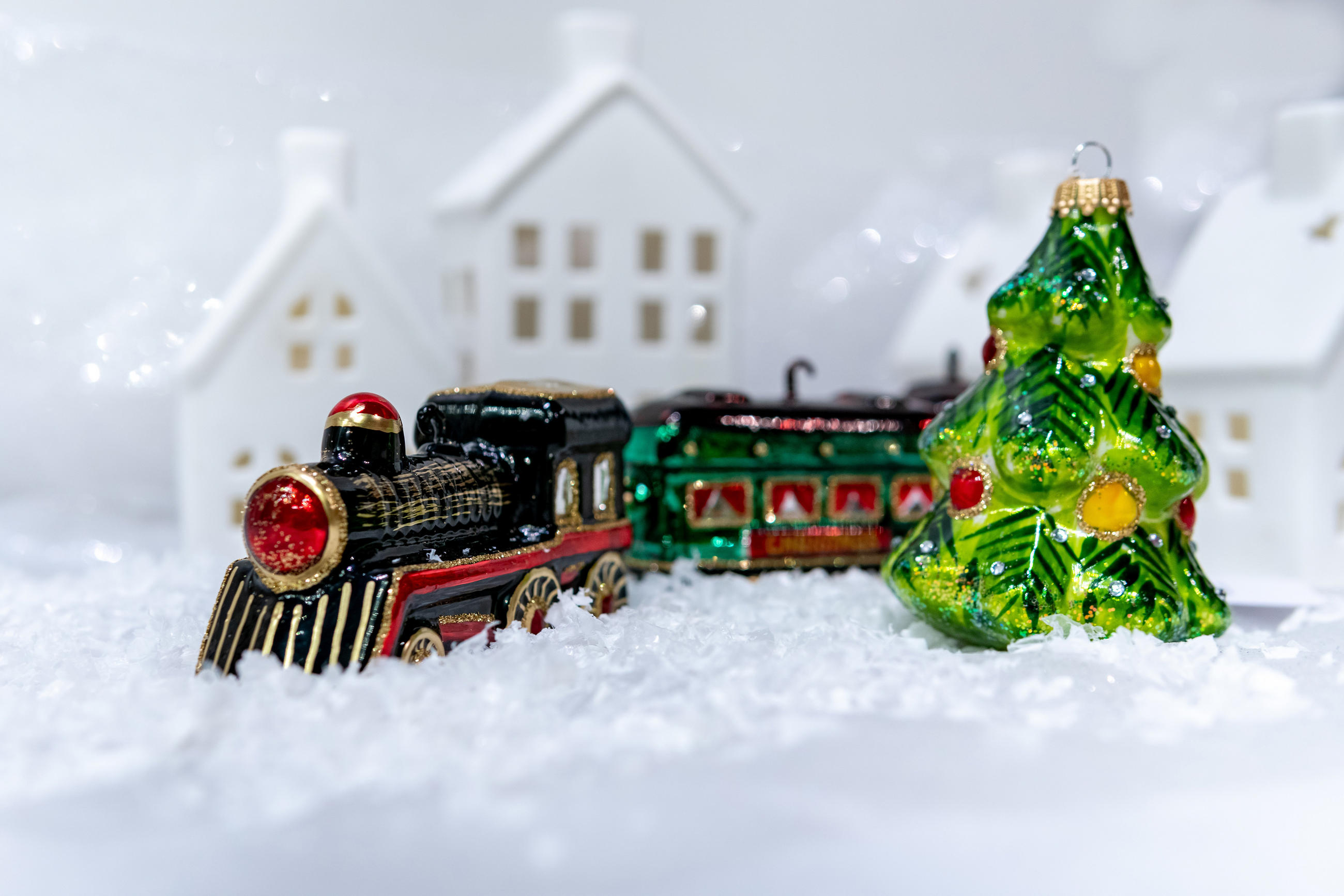 CHRISTBAUMSCHMUCK Weihnachtsbaum Grün 16cm (Glas / 1 Stk.) - Grün, Glas (7/16/5cm) - Krebs Glas Lauscha