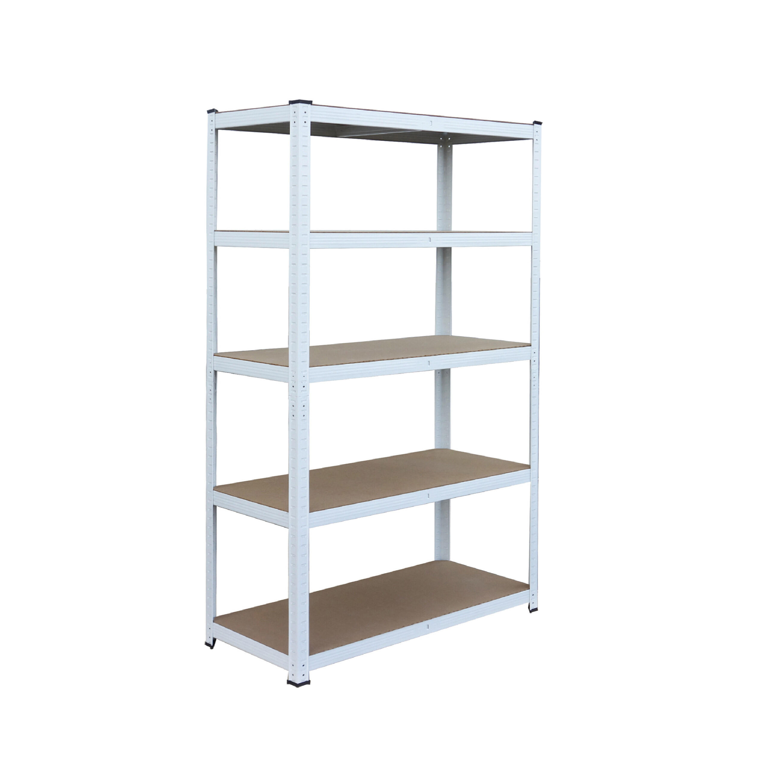 SCHWERLASTREGAL - Weiß, Holzwerkstoff/Kunststoff (100/200/50cm) - Relaxdays