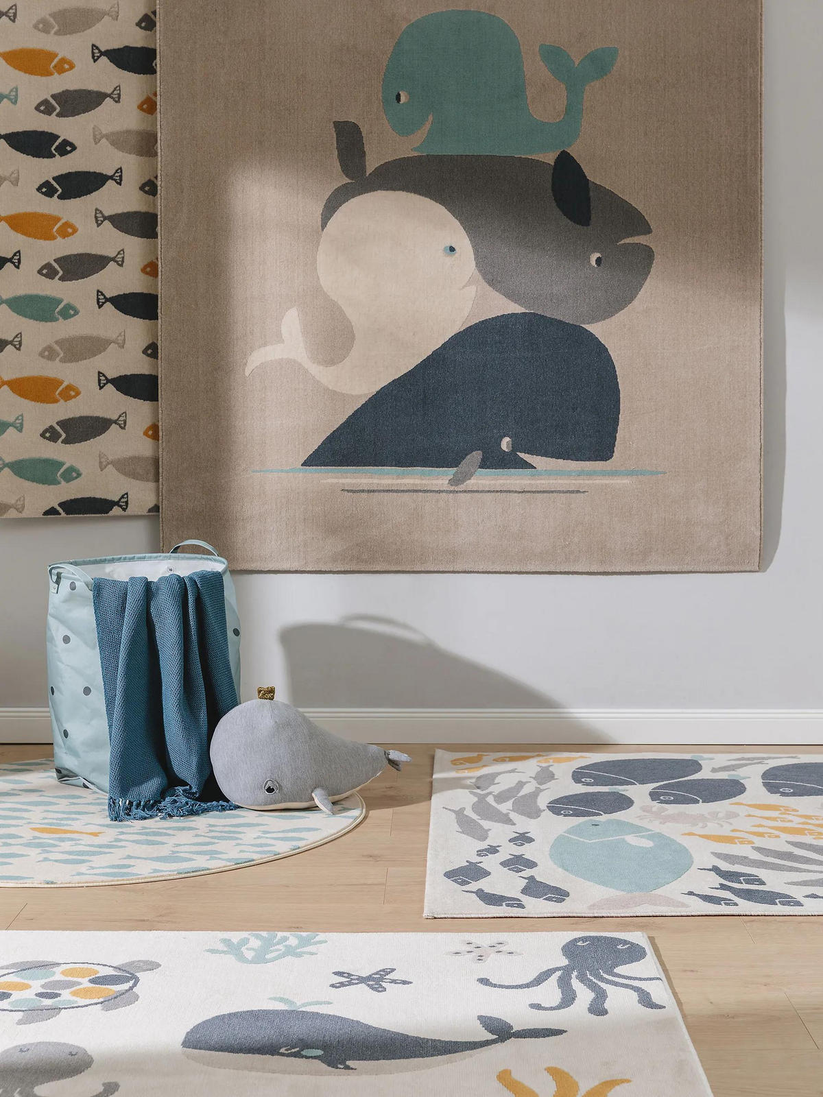 OTROŠKA preproga Fabius večbarvna ø 120 cm - večbarvno, umetna masa/tekstil (120/120cm) - Lytte