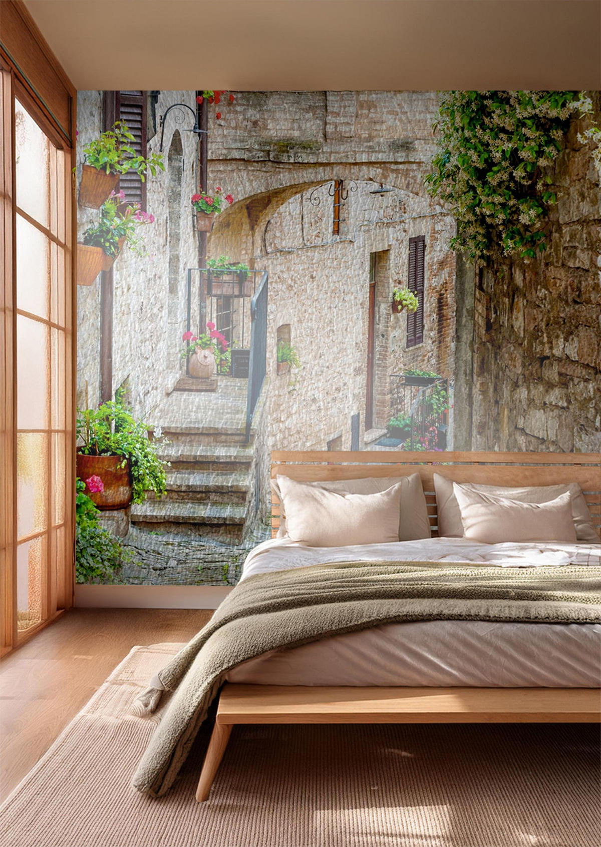 FOTOTAPETE Stadtblick 375 x 270 cm - Beige, Papier (375/270cm) - Sanders & Sanders